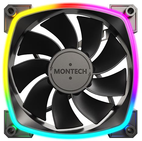 Ventilator / radiator Montech RX120 PWM 120mm ARGB Black