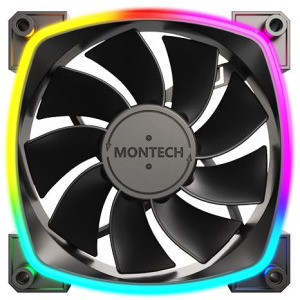 Ventilator Montech RX120 PWM Reversed 120mm ARGB Black
