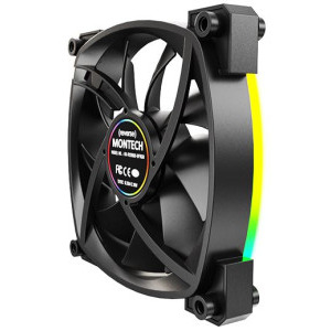Montech RX120 PWM Reversed 120mm ARGB Black Three Fan Pack