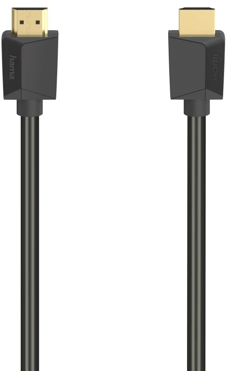 Cablu video Hama HDMI Male - HDMI Male, v2.1, 2 m, Negru