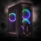 Gaming Viking AMD Edition, AMD Ryzen 5 1600AF 3.2GHz, 16GB DDR4, 500GB SSD, GTX 1050 Ti 4GB GDDR5, Iluminare RGB