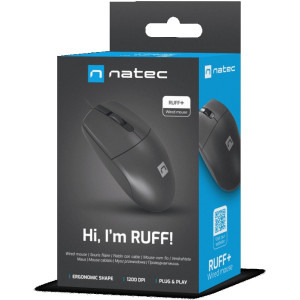 Natec Ruff Plus Wired Black
