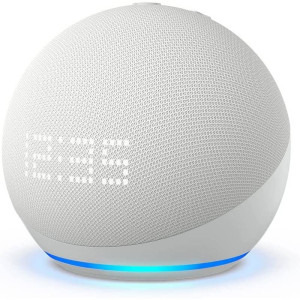 Amazon Echo Dot (5th Gen) clock White