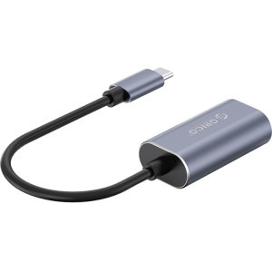 Orico 1x USB tip C Male - 1x VGA Female, 0.15 m, gri-negru