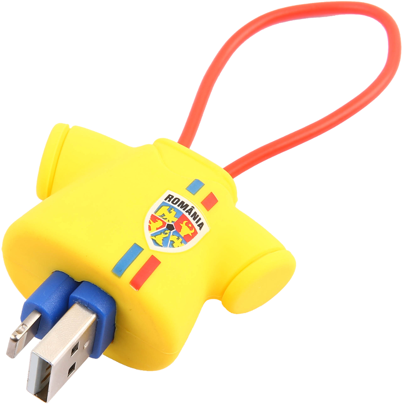 Cablu de date / adaptor Tellur USB Male la Lightning Male, MFi, 0.16 m, Tricolor