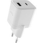 Incarcator retea Allity ATC-01-20WAC, 1x USB-C, 1x USB, Quick Charge 20 W, GaN, White