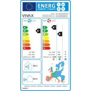 VIVAX M-Design, 18000 BTU, Clasa A++/A+, Wi-Fi, Inverter, Golden Fin + Kit instalare inclus