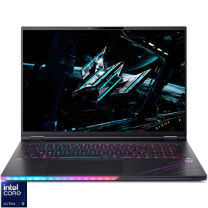 Laptop Acer Gaming 18 Predator Helios 18 AI PH18-73, WQXGA Mini LED 250Hz, Procesor Intel® Core™ Ultra 9 275HX (36M Cache, up to 5.40 GHz), 64GB DDR5, 1TB + 1TB SSD, GeForce RTX 5080 16GB, No OS, Abyssal Black