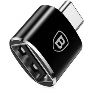 Cablu de date / adaptor Baseus Adaptor CATOTG-01, USB-C Male la USB Female, Black