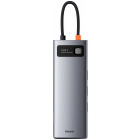 Baseus Docking Station CAHUB-CU0G, USB Tip C, 9-in-1, 100W, redare 4K, Gigabit LAN