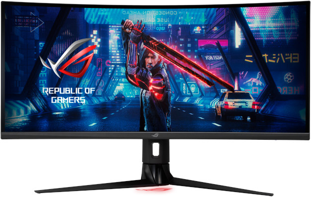 Monitor LED ASUS Gaming ROG Strix XG349C Curbat 34 inch UWQHD IPS 1 ms 180 Hz USB-C HDR G-Sync Compatible