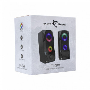 White Shark Boxa FLOW 2.0, 5W RMS, RGB, Black