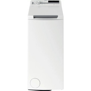 Masina de spalat rufe Whirlpool verticala TDLR7231BSEU, 7 kg, 1200 RPM, Clasa D, Inverter, 6th Sense, FreshCare, SoftOpening, Display, Alb