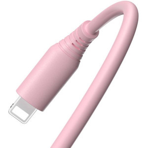 Tellur USB Male la Lightning Male, 1 m, Pink, amperaj maxim suportat 3A