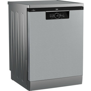 Beko BDFN26530X, 15 seturi, 6 programe, Clasa D, HygieneIntense, SteamGloss, Time Delay, Half Load, AutoDoor Opening, 60 cm, Pearl Inox