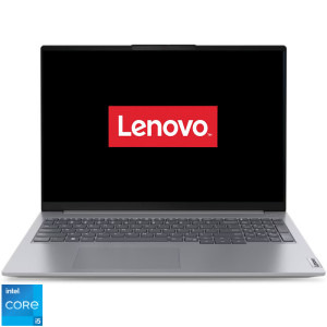 Lenovo 16'' ThinkBook 16 G6 IRL, WUXGA IPS, Procesor Intel® Core™ i5-1335U (12M Cache, up to 4.60 GHz), 8GB DDR5, 512GB SSD, Intel Iris Xe, No OS, Arctic Grey