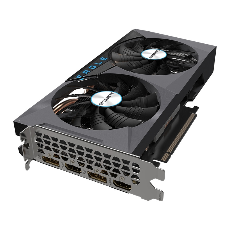 Placa video GIGABYTE GeForce RTX 3060 Ti EAGLE OC LHR 8GB GDDR6 256-bit ...