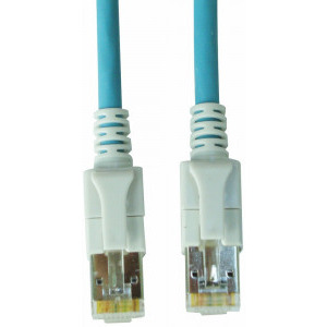 Schrack CAT6a Patch Cable S/FTP cu LED 2m albastru