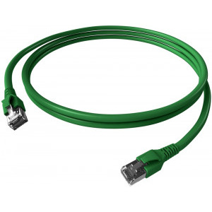 Schrack CAT6a Patch Cable S/FTP 0.5m verde