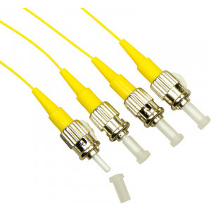 Schrack Pigtail ST, 9/125µm OS2, 2m, Easy Strip, galben,4buc