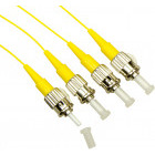 Cablu retea Schrack Pigtail ST, 9/125µm OS2, 2m, Easy Strip, galben,4buc