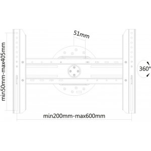 NEOMOUNTS LED-WR100BLACK, 37 - 75 inch, negru