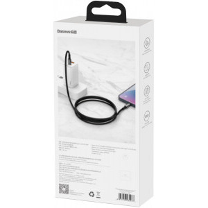 Baseus Tungsten CATWJ-01, USB-C Male la USB-C Male, 1 m, Black, amperaj maxim suportat 5A