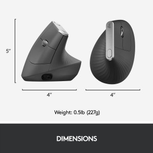Logitech MX Vertical, Wireless/Bluetooth, Black