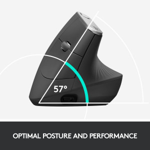 Logitech MX Vertical, Wireless/Bluetooth, Black