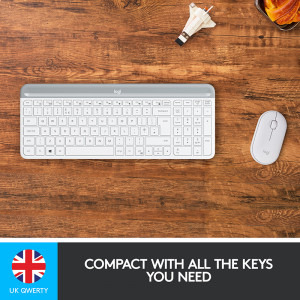 Logitech MK470 Slim Wireless Combo White