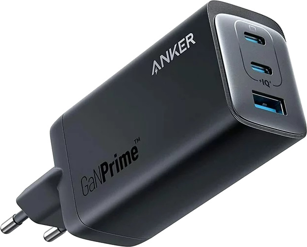 Incarcator retea Anker 737 GaNPrime 120W, 2x USB-C, 1x USB, PowerIQ 4.0, Black