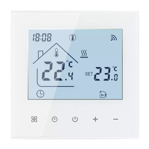 Termostat BeOk TDR89W-WIFI-WPB Wi-Fi pentru incalzirea termica pe gaz