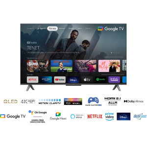 TCL Smart TV QLED 43C645 Seria C645 108cm gri-negru 4K UHD HDR