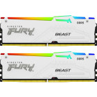 Kingston FURY Beast RGB White 32GB DDR5 6000MHz CL30 Dual Channel Kit