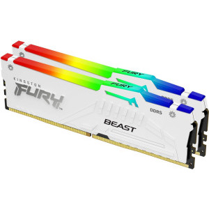 Kingston FURY Beast RGB White 32GB DDR5 6800MHz CL34 Dual Channel Kit
