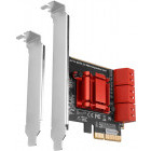 Adaptor AXAGON PCES-SA6 1x PCI-E Male - 6x SATA