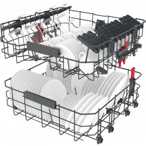 Whirlpool WFC3C26P, 14 seturi, 8 programe, Clasa E, 60 cm, Alb
