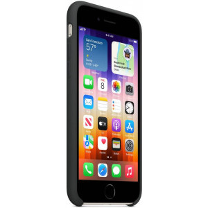 Apple Protectie pentru spate, material silicon, pentru iPhone SE (2022), culoare Midnight