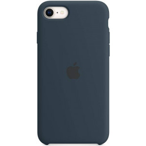Apple Protectie pentru spate, material silicon, pentru iPhone SE (2022), culoare Abyss Blue