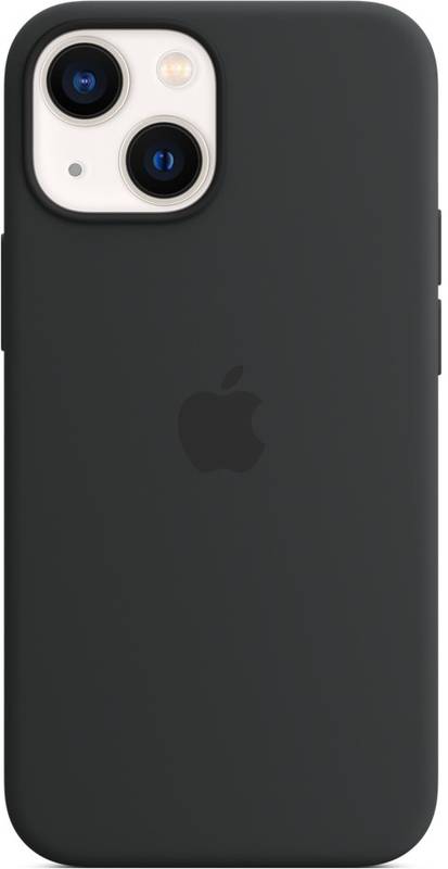 Apple Protectie pentru spate, material silicon, cu MagSafe pentru iPhone 13 Mini, culoare Midnight