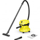 Aspirator Karcher Multifunctional WD 2 V-12/4/18, 12L, 1000W, Galben/Negru, cu sac