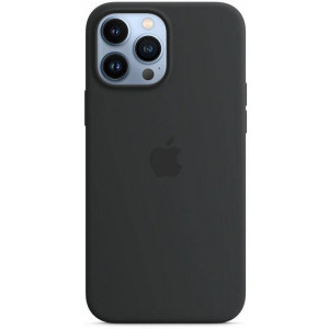 Apple Protectie pentru spate, material silicon, cu MagSafe pentru iPhone 13 Pro Max, culoare Midnight