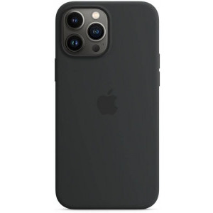 Apple Protectie pentru spate, material silicon, cu MagSafe pentru iPhone 13 Pro Max, culoare Midnight
