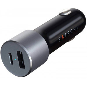 Satechi ST-TCPDCCM, 72W, 1x UBS, 1x USB-C PD, Space Grey