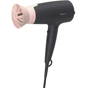 Philips BHD350/10, 3 setari de temperatura, 2 setari de viteza,14 mm, Negru/Roz, 2100W