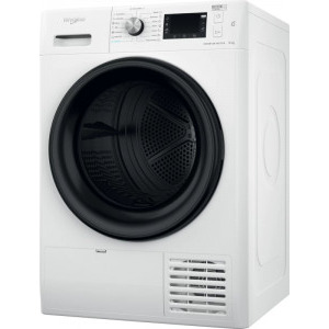 Whirlpool FFTM229X3BEE, Pompa de caldura, 9 kg, Clasa C, Inverter, 6th Sense, FreshCare+, Alb