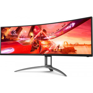 AOC Gaming AGON AG493UCX2 Curbat 49 inch DQHD VA 1 ms 165 Hz USB-C HDR FreeSync Premium Pro & G-Sync Compatible