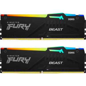 Memorie Kingston FURY Beast RGB 16GB DDR5 4800MHz CL38 Dual