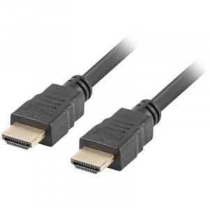 Cablu video Lanberg HDMI Male - HDMI Male, v1.4, 1m, negru
