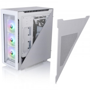 Thermaltake Divider 500 Tempered Glass aRGB White